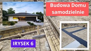 Ławy fundamentowe Szalowanie zbrojenie betonowanie izolacja [upl. by Truitt]