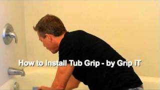 How to Install Tub Grip Clear Non Slip Bathtub Coating [upl. by Joshia]