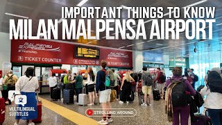 MILAN MALPENSA Airport EVERYTHING You NEED TO KNOW on Arrivals [upl. by Nyledam303]