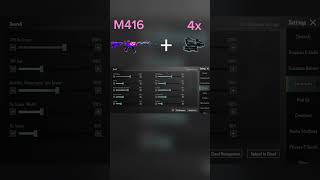 M416 4x Scope sensitivity sensitivity trending viralvideo foryou [upl. by Tedd773]