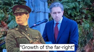 Simon Harris addresses the threat to democracy and the growth of the farright at Béal na Bláth [upl. by Lehcnom]