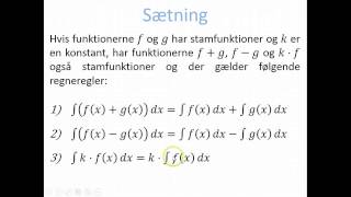 Integralregning  Bevis Regneregler for ubestemte integraler [upl. by Arul180]