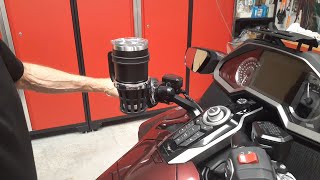 How to Install a GoldStrike Drink Holder on a Goldwing Tour or DCT [upl. by Charlot]