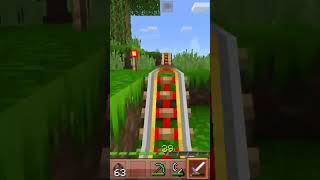 Long drive rail minEcraFt game Minecraft game [upl. by Dnomed]