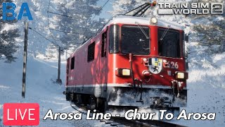 Arosa Line LIVETrain Sim World 2 [upl. by Rebmac]