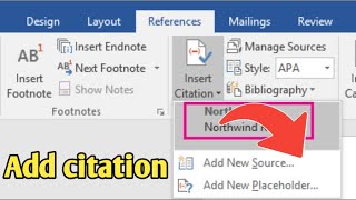 How to add Citations and References using Microsoft Word  Adding Citation and References by MS word [upl. by Doerrer]