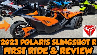 2023 POLARIS SLINGSHOT R TEST RIDE AND REVIEW [upl. by Daffie]