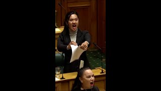 Haka performed by Māori lawmakers suspends parliament session Shorts [upl. by Nelloc]