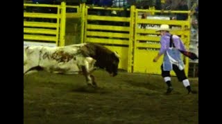 Bull riding rodeo Stagecoach Days in Banning California [upl. by Enened486]