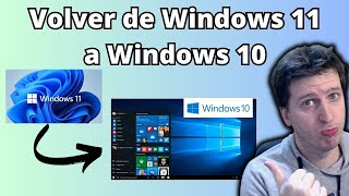 Cómo volver de Windows 11 a Windows 10 sin programas ni nada🔄🖥️ [upl. by Dixie954]