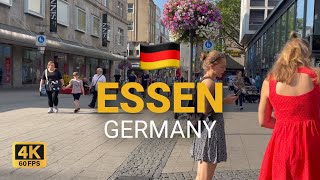 Essen 🇩🇪 Germany  4K Walking tour in city center and Altstadt [upl. by Idnod5]