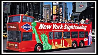 Passeio no ônibus City Sightseeing  New York [upl. by Ahsekahs]