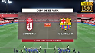 GRANADA VS BARCELONA COPA DE ESPAÑA SEMIFINALES IDA  30 [upl. by Ydnik28]