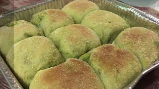 TOASTED MATCHA CHEESE PANDESAL  EASY RECIPE  YUMMY  USING OVEN TOASTER  HANDMADE WITH LOVE [upl. by Gridley]