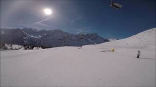 Passo del Tonale pista blu Valbiolo [upl. by Ardnohsal31]