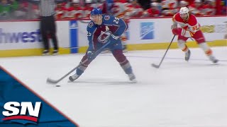 MacKinnon Pots Easy Breakaway Goal To Put Avalanche Up In Offensive Thriller vs Flames [upl. by Myranda]