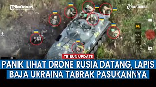 Kendaraan Lapis Baja Ukraina Dibombardir Artileri Rusia Sekelompok Tentara Ukraina Diklaim Gugur [upl. by Ahsikal]