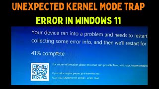 How to Fix UNEXPECTEDKERNE MODETRAP Error in Windows 11 [upl. by Annav]