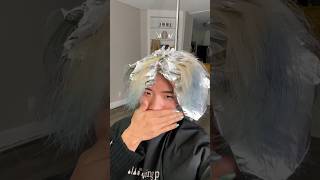 My hair almost DIED from the bleach… hair hairstyle haircut [upl. by Schaaff]