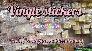 Mini vlog vinyl stickers detailsAtiqahaider resin material details [upl. by Ebag]