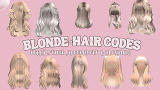 New Blonde Hair Codes for Roblox Girls [upl. by Delia]