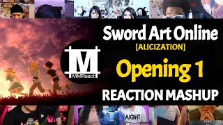 Sword Art Online Alicization Opening 1  Reaction Mashup [upl. by Ellenej]