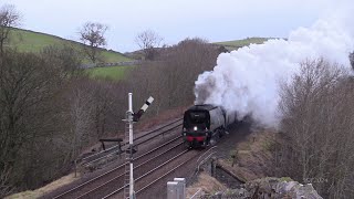 SR 34067 Tangmere Takes a Maroon Rake over Shap on the WCME 27124 [upl. by Ader656]