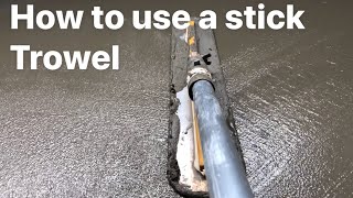 Tips on how to use a stick trowel [upl. by Adyeren]