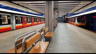 All types of Warsaw Metro trains [upl. by Asenej]