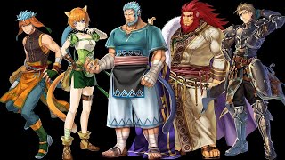 Fire Emblem Heroes Voice Clips  Out of Gallia Ranulf Lethe Mordecai Caineghis Haar [upl. by Bezanson572]