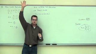 Intermediate Algebra Lecture 81 Graphing Lines Equations of Parallel and Perpendicular Lines [upl. by Sucramal]