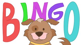 BINGO Nursery Rhyme with Lyrics  Kids Songs [upl. by Bluefield]