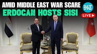 Erdogan Welcomes Egypts Sisi In Ankara To Seal Mended Ties  Middle East Conflict  LIVE [upl. by Neelyahs]