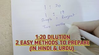 120 dilution preparation 2 easy methods to prepare if less samplealso can use more methodUrdu [upl. by Arten]