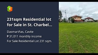 231sqm Residential lot for Sale in St Charbel Exec Village Governors Drive Dasmarinas Cavite [upl. by Seugram677]