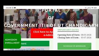 iti form fill up 2024  iti form fill up 2024 Chandigarh  iti form fill up [upl. by Ferdinanda]