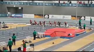 60mH M45 Final Braga 2022 EMACi European Masters Athletics Championships Indoor [upl. by Brewer]