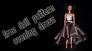 Make your own doll clothes  evening dress 3 [upl. by Allana896]