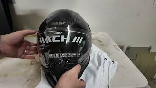 509 MACH III carbon fiber Motorcycle helmet unboxing [upl. by Oeniri]