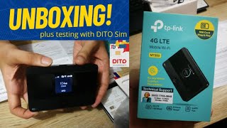 UNBOXING TPLINK 4G LTE MOBILE WIFI M7350  DITO SIM [upl. by Ainslee]