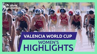 Extended Race Highlights  2024 Valencia World Triathlon Cup Women [upl. by Coyle]