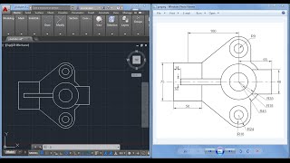 2D Autocad practice drawing [upl. by Sulecram]