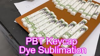 PBT keycap dye sublimation for machanical keyboard how to custom print your own mechanical keycaps [upl. by Edison]