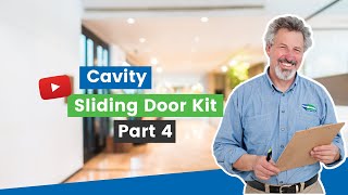 Cavity Sliding Door Kit Part 4 Installing Draught Proofing to the Head of the Door [upl. by Pussej639]