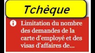 🔴  Visa TchèquVisa longue durée République Tchèque  التشيك تاشيرة طويلة المدىe [upl. by Eniladam]