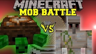 Iron Golem Vs Turtle Boss  Minecraft Mob Battles  Arena Battle [upl. by Etiam]