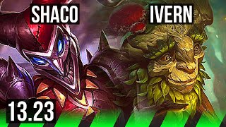 SHACO vs IVERN JNG  72M mastery 804 1800 games Legendary  EUW Master  1323 [upl. by Cathi]