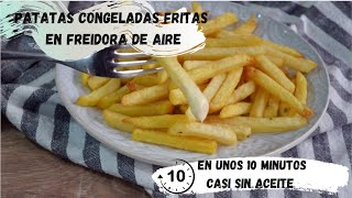 Crujiente y delicioso cómo hacer patatas fritas 🍟 congeladas en freidora de aire casi sin aceite [upl. by Flowers]