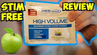 PEScience STIM FREE PreWorkout High Volume Review [upl. by Inglis]