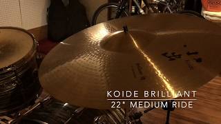 KOIDE BRILLIANT SERIES 22quot MEDIUM RIDE CYMBAL [upl. by Cordelie]